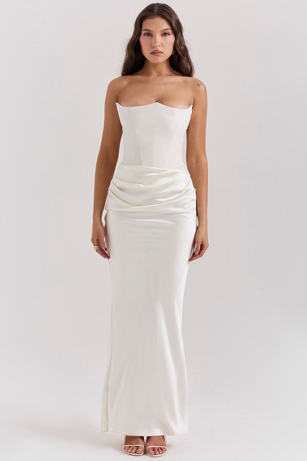 Sequined Fitted Maxi Dress for Women – Party and Evening Dress