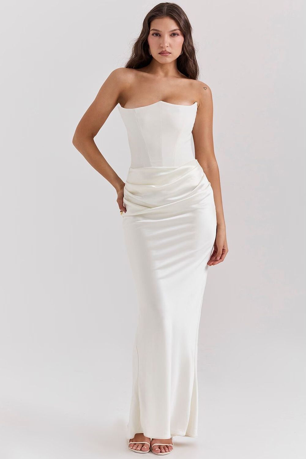 Sequined Fitted Maxi Dress for Women – Party and Evening Dress