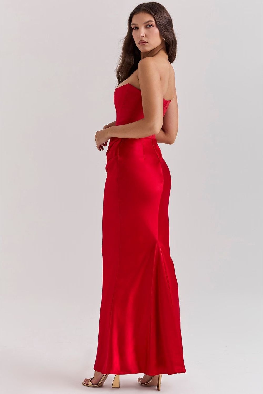 Sequined Fitted Maxi Dress for Women – Party and Evening Dress