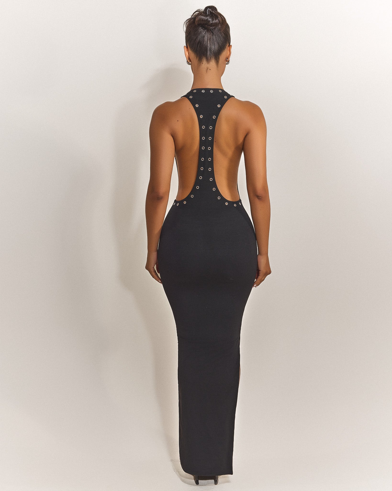 Stretch Spandex Maxi Dress for Women – Fitted Bodycon Maxi Dress
