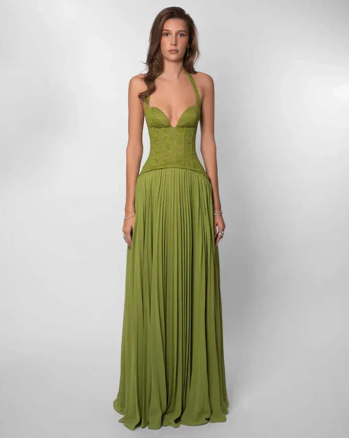 Flowing Maxi Dress for Women – Sleeveless Evening Gown