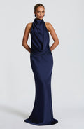 Armelle Navy Maxi Dress - Effortless Elegance S.M
