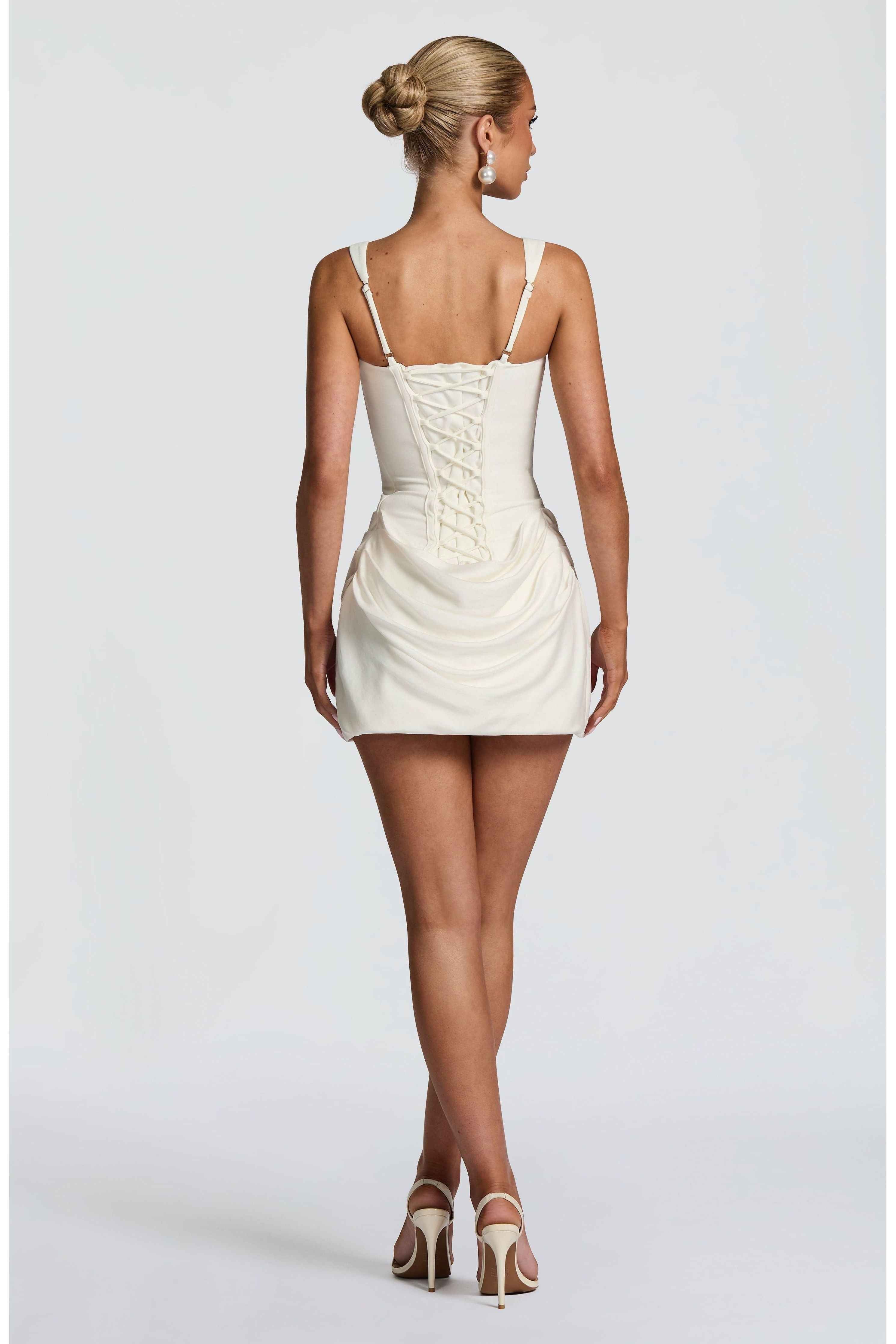 Fitted Bustier Mini Dress for Women – Party and Evening Dress