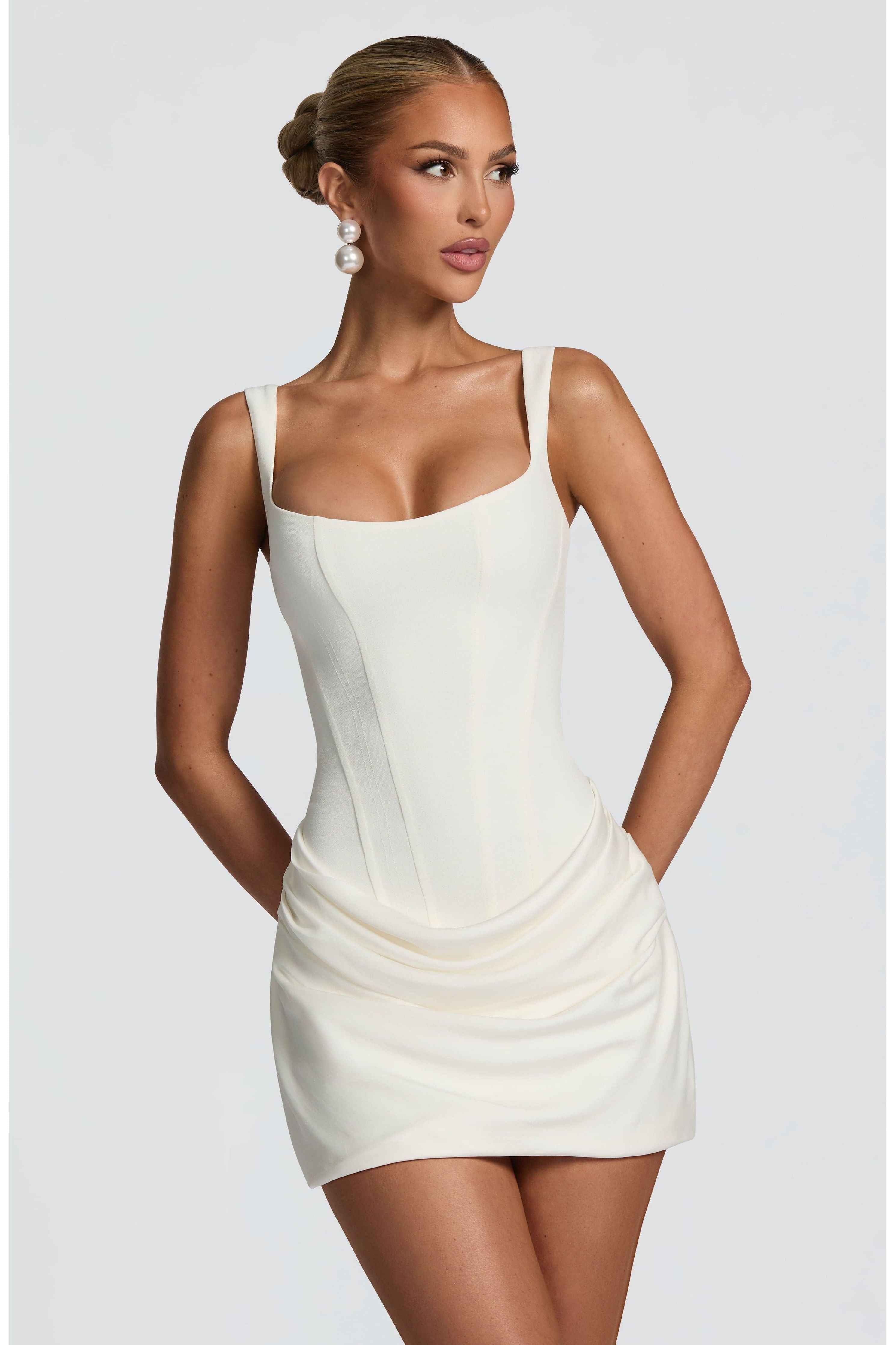 Fitted Bustier Mini Dress for Women – Party and Evening Dress
