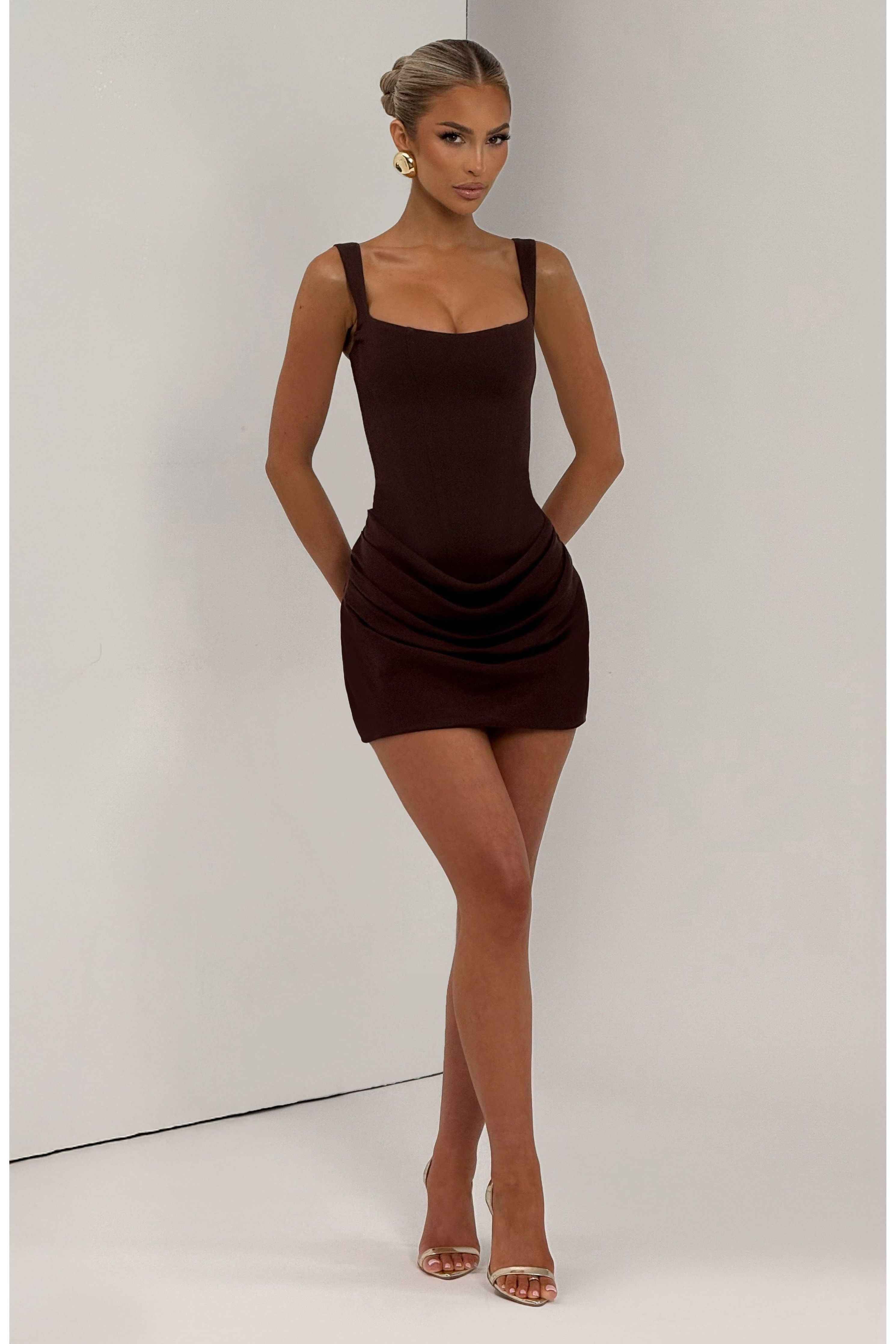 Fitted Bustier Mini Dress for Women – Party and Evening Dress