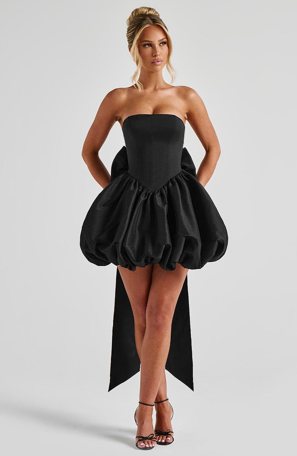 Chic Bodycon Mini Dress for Women – Party Dress – Black