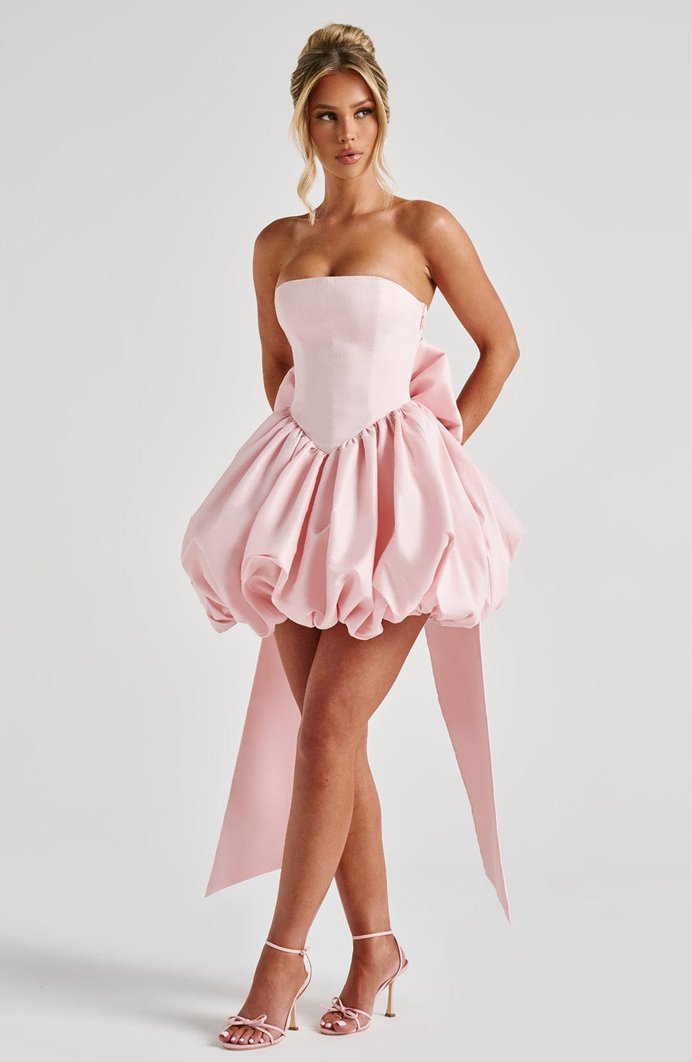 Chic Bodycon Mini Dress for Women – Party Dress – Blush