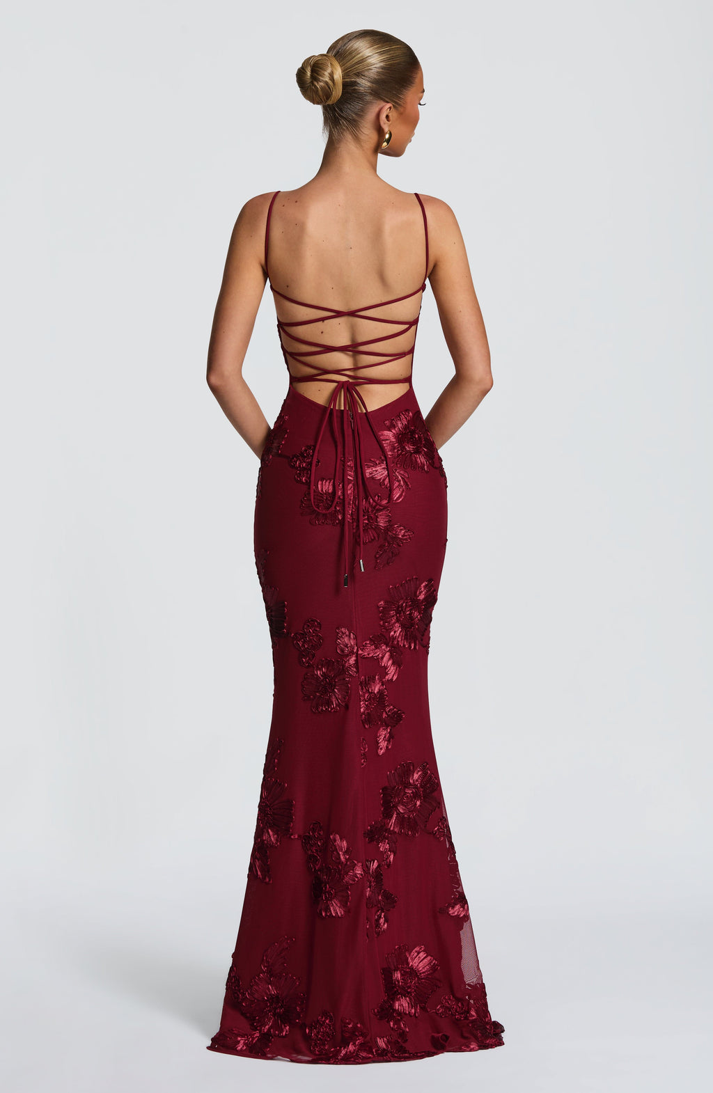 Nefertiti Maxi Dress - Burgundy L.F
