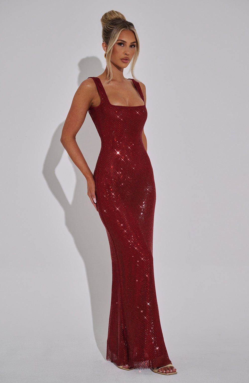 Petra Maxi Dress - Wine Luvena Fashion.