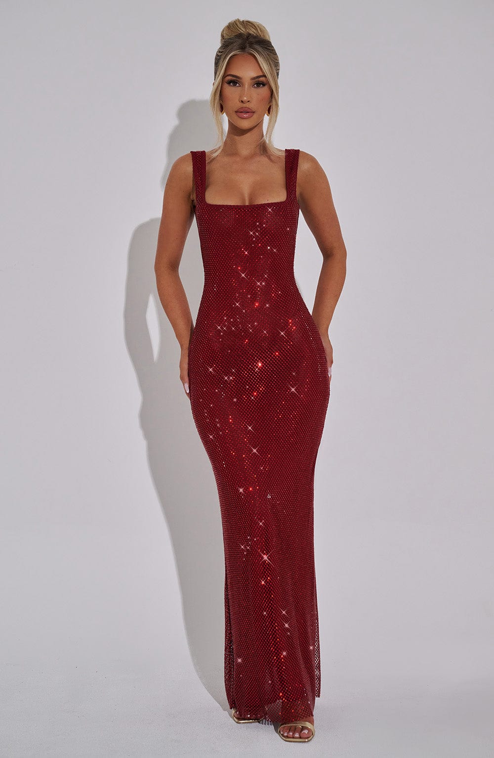 Petra Maxi Dress - Wine Luvena Fashion.